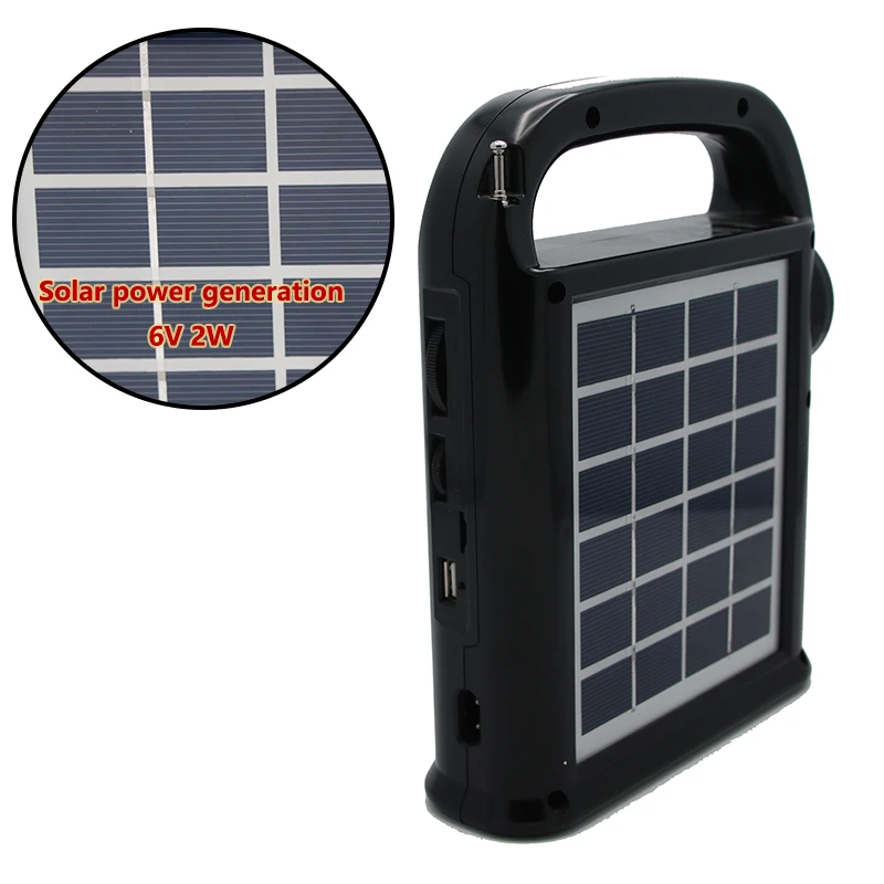 solar cell Factory customization Outdoor portable emergency led light monocrystalline solar panels renewable energy  flashlight