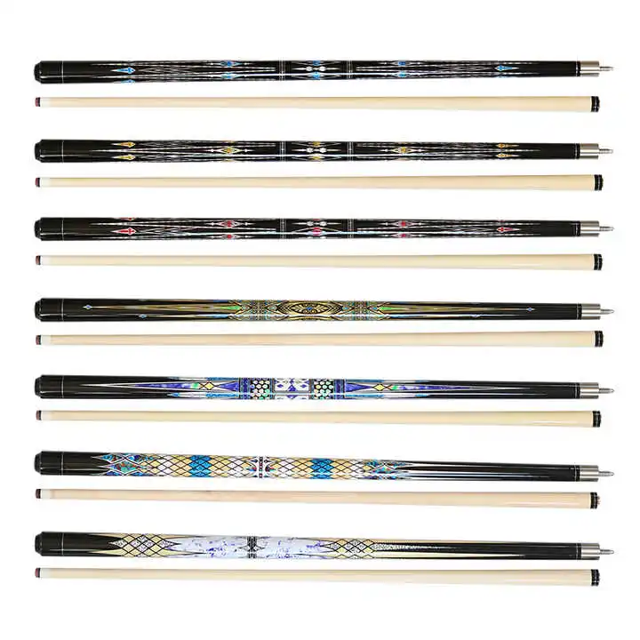 Hot Sell Mix Models 58inches Billiard Maple Pool Cue with 13mm Tip For Sale