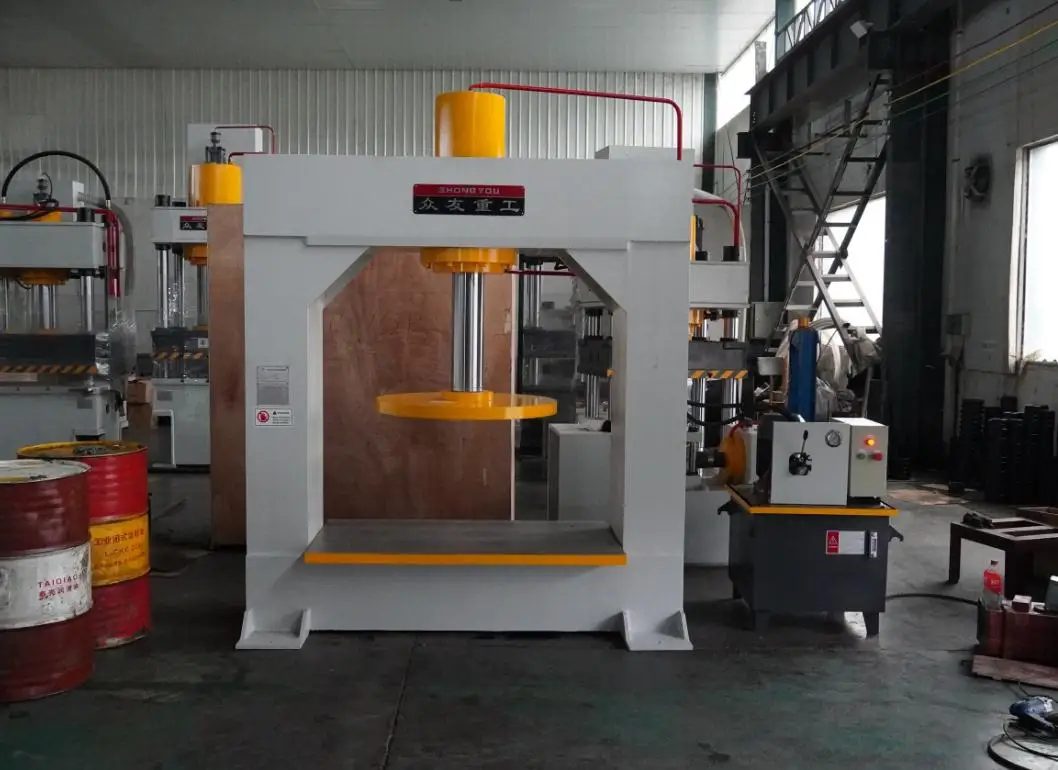 Zhongyou Good Price Precision 80ton/160ton/250ton Forklift Solid Tire/Tyre Hydraulic Press Machine