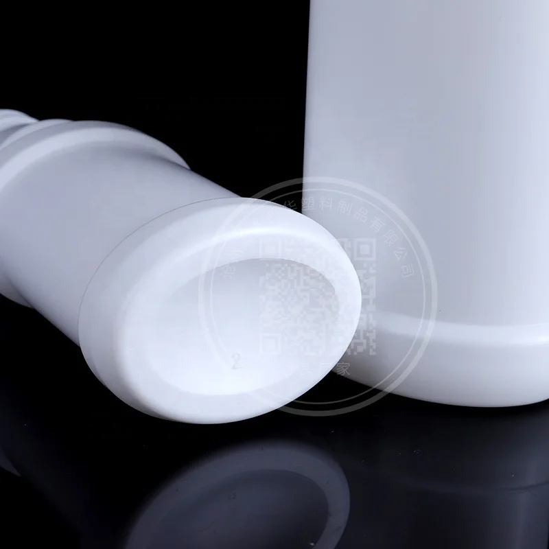 High Quality 100ml Portable Plastic PE Mouthwash Bottle Empty Scale Oral Hygiene Personal Care Screw Cap Screen Printing