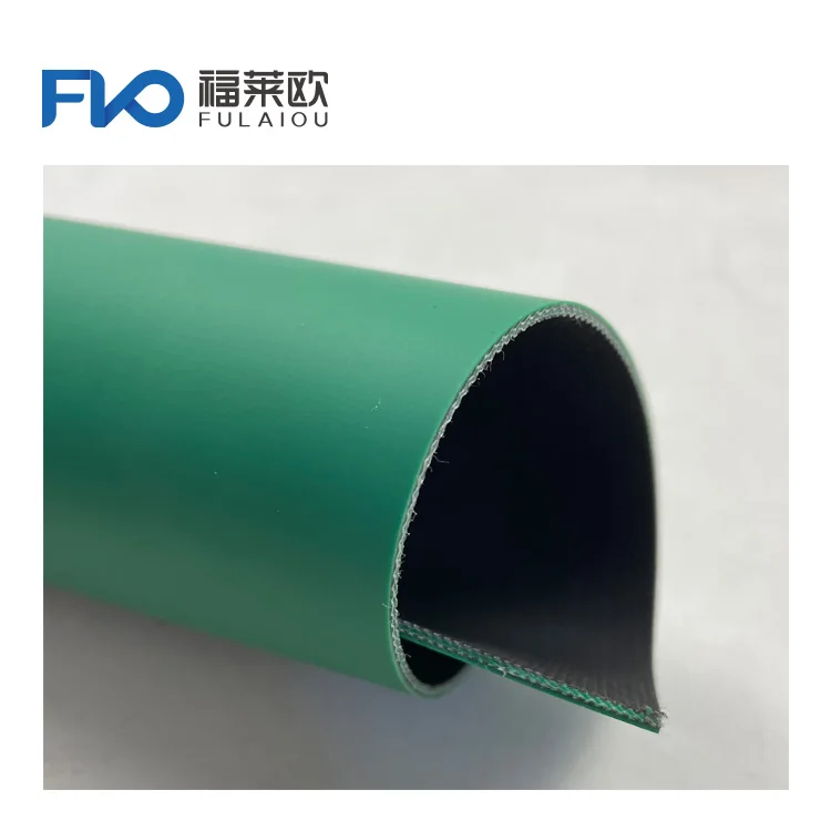 Factory manufacture wear resistant Green antistatic pvc pu conveyor belt
