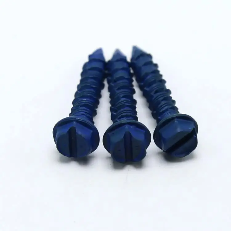 Tapcon/Cement screw hi lo thread Masonry screw blue ruspert hex head