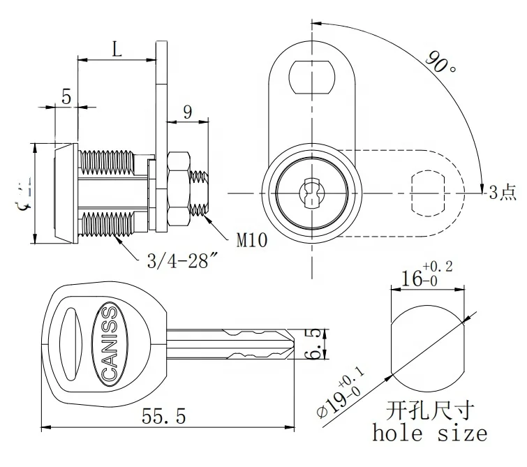 Шкафчик с латунным кодом