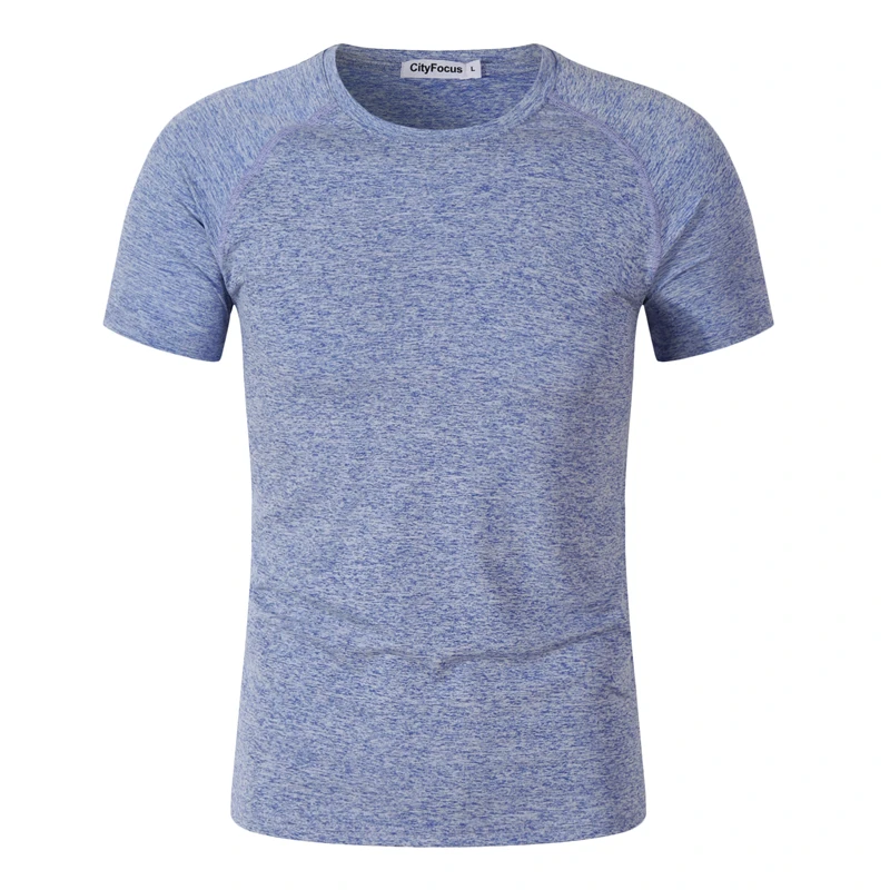 190 GSM Spandex  Polyester Athletic Men Quick Dry Custom Logo Breathable Casual Sportswear Gym Sports T-Shirts