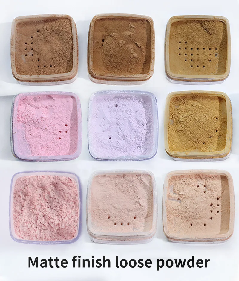 Private Label Vegan Banana Powder Oil Control Custom Makeup Powder Matte Shimmer Waterproof Translucent Loose Setting Powder