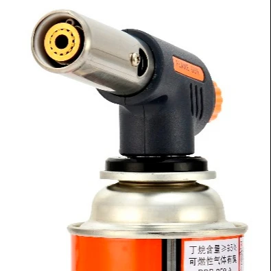 KLL9001D Popular in Europe Orange gray Color Customized portable micro blow gas torch flame gun  gas torch