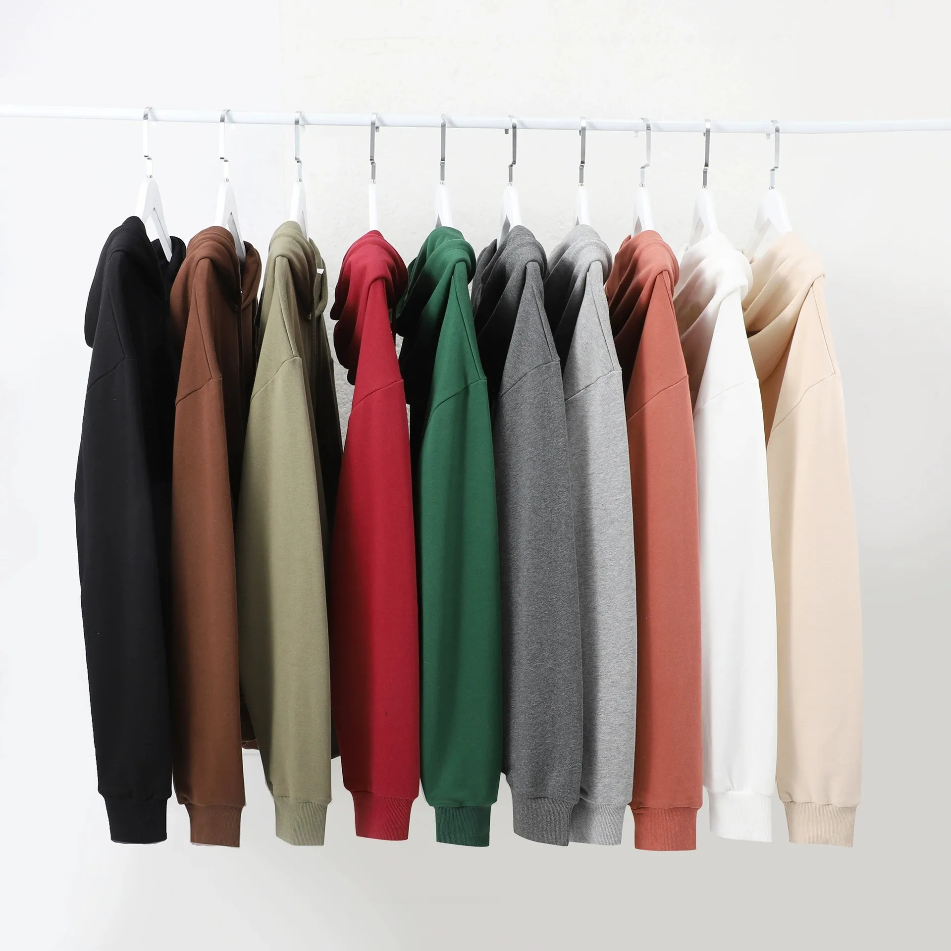 Wholesale Essentials Casual Plain Blank Sweatshirts Hoodies Unisex Custom Puff Printing Embroidered Logo Men Hoodies