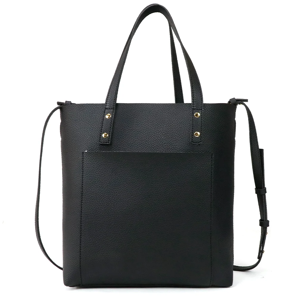 Large capacity solid color PU Pitot bag 2024 new fashion soft leather underarm bag trend personality college student class bag