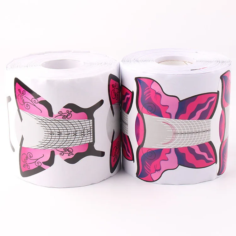  300Pcs Professional High Quality Nail Art Tips Extension Forms UV Gel Butterfly shape