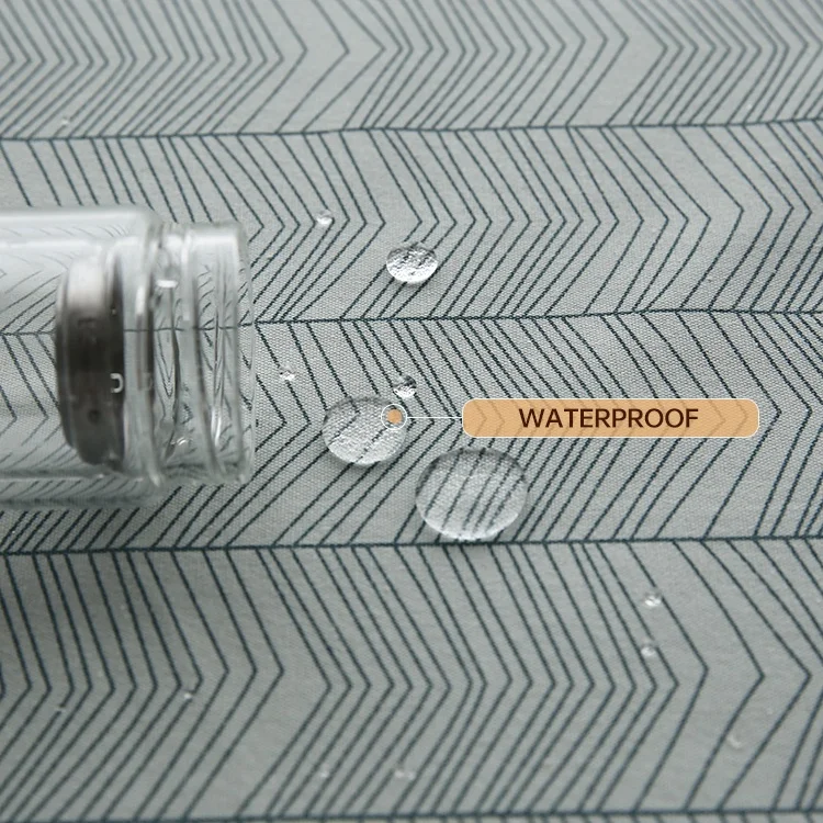 Customized Indoor Outdoor Use Plant Pattern Table Cover 100% Cotton Waterproof Tablecloth for Garden Decor Printed 100% Cotton