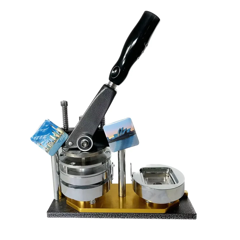 50*50mm 2*2 inch Square Fridge Magnet Making Machine Kit Including 100pcs materials and paper cutter