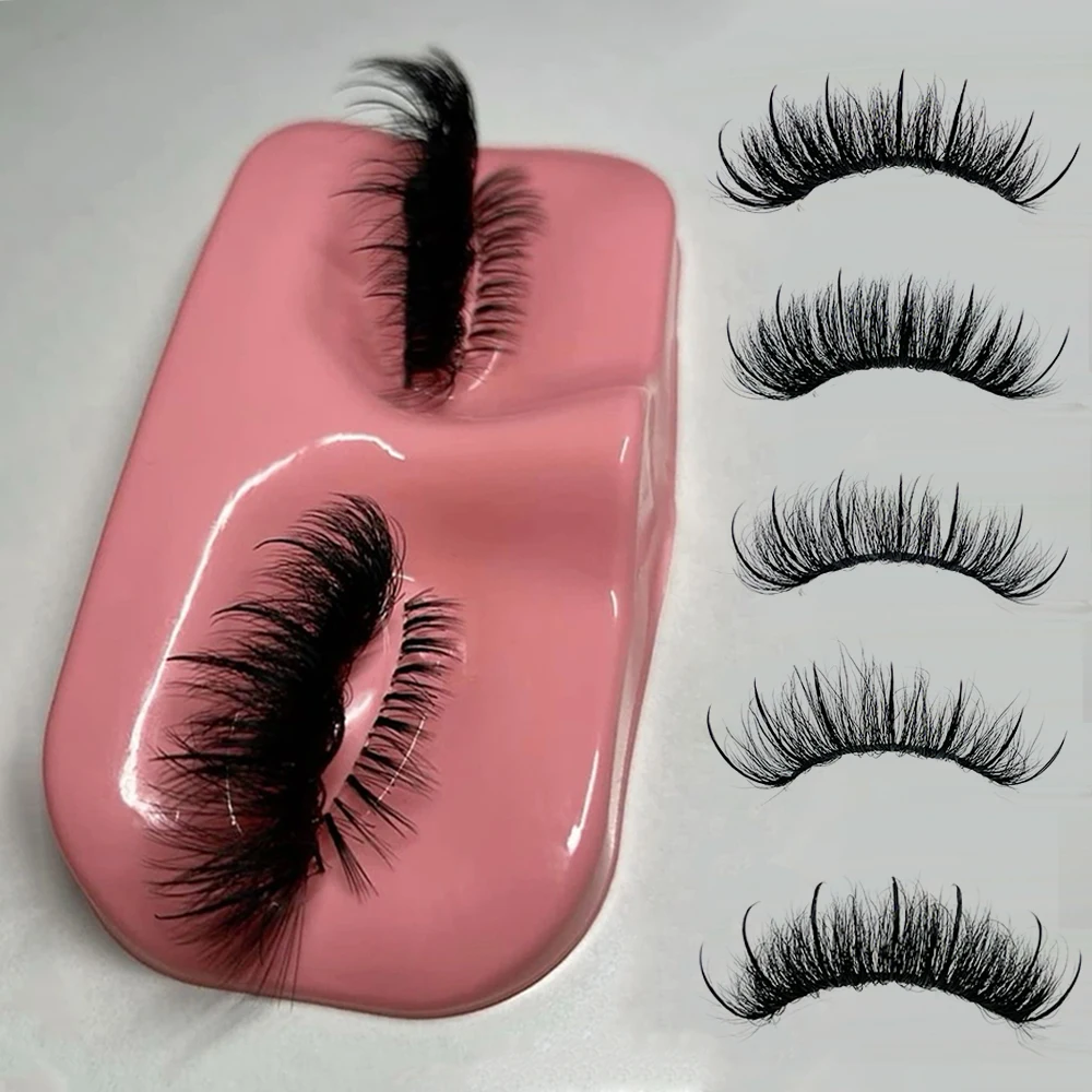 2024 New Products Spikes Eyelash Strip Lashes That Look like Eyelash Extensions 15-25mm Fluffy Mink Lashes