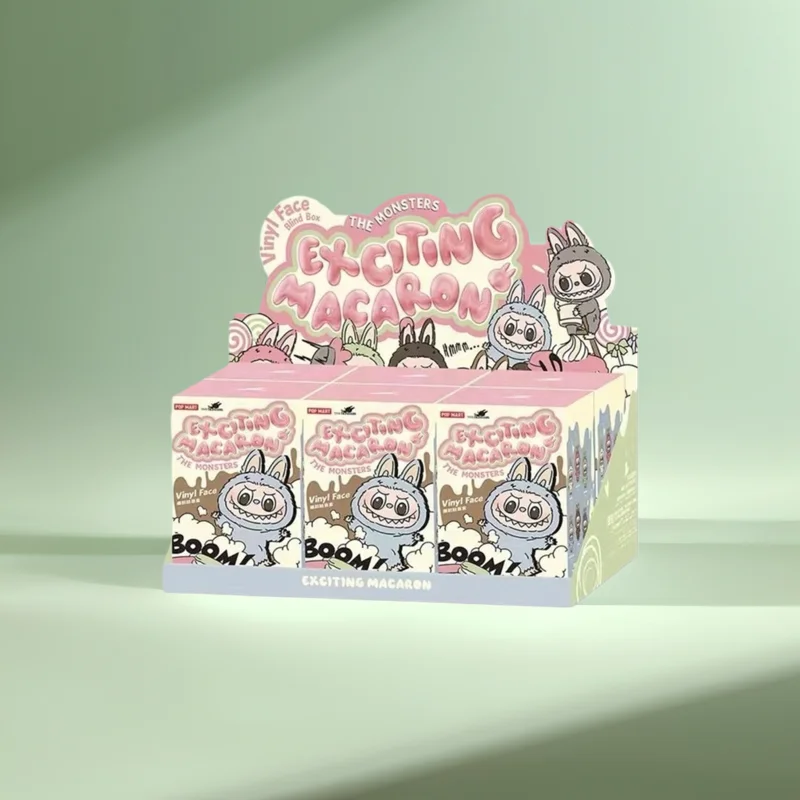 Original MART LABUBU POP Mystery Box Lucky Blind Figure Doll Customizable Anime Action Display Case
