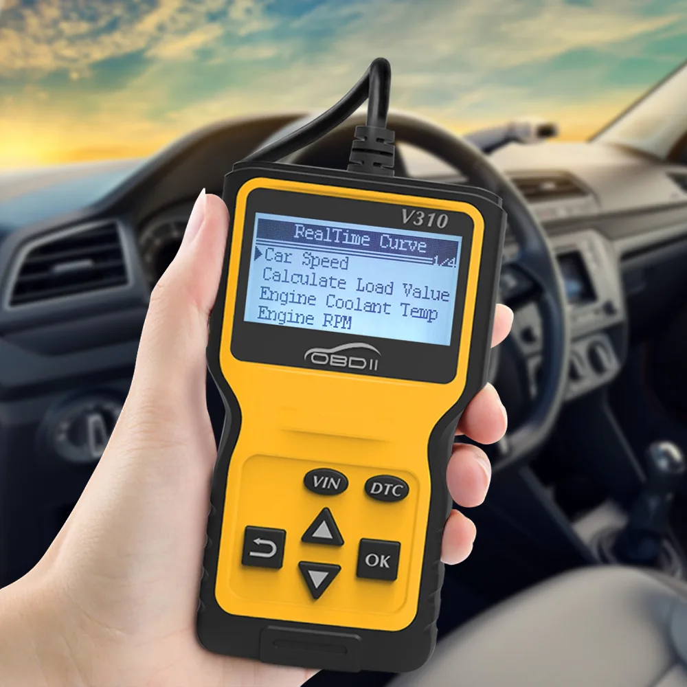 V310 OBDII Car Scanner Diagnostic Scan Tool Auto Code Reader Diagnostic Check Engine Light Scan Tool for OBD II Cars After 1996
