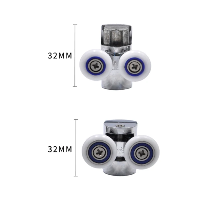 Sowo A-79 A-80 Square Double Wheel Zinc Alloy Oem Odm Shower Door Bathroom Cabin Rollers Pulley Suppliers
