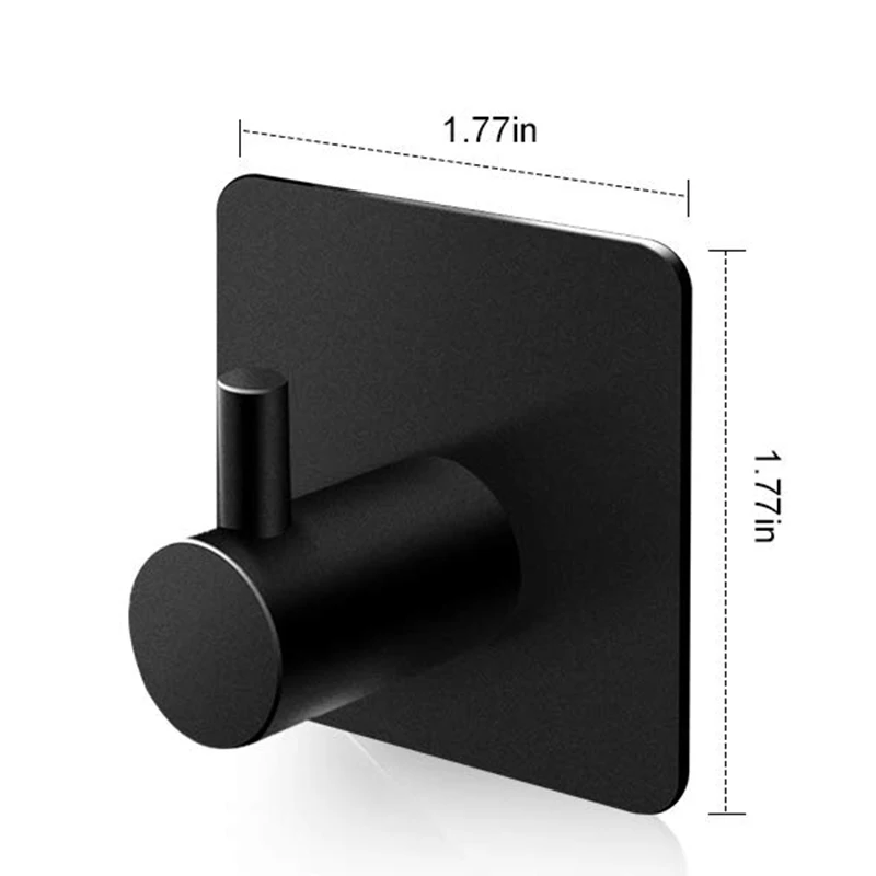 
Popular Strong Adhesive Metal Adhesive Robe Towel Coat Wall Sticky Hook Self Adhesive Wall Hook 