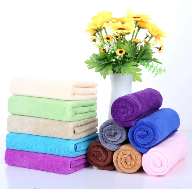 Wholesale beauty salon special baotou towel thickened soft absorbent towel hotel bath custom LOGO