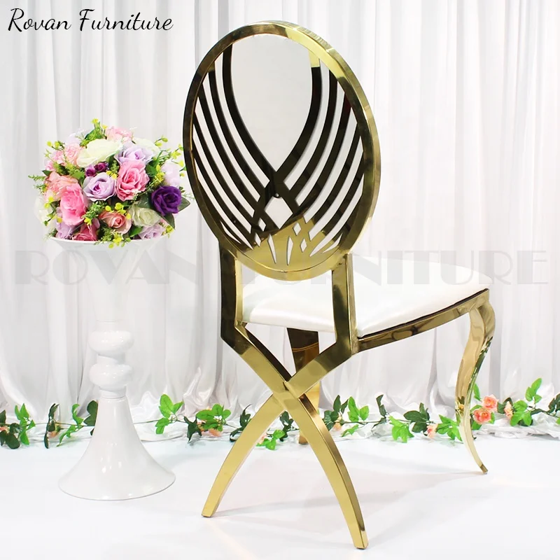 Luxury Kenya Market Poplar Design Movable Cushion and Change Back Gold Event Garden Chair Wedding Chiavari Chairs