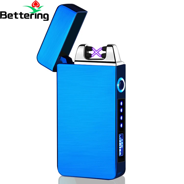 new arrival windproof usb touch electronic smoking gifts cigarette flameless electric lighter with custom logo brand led power