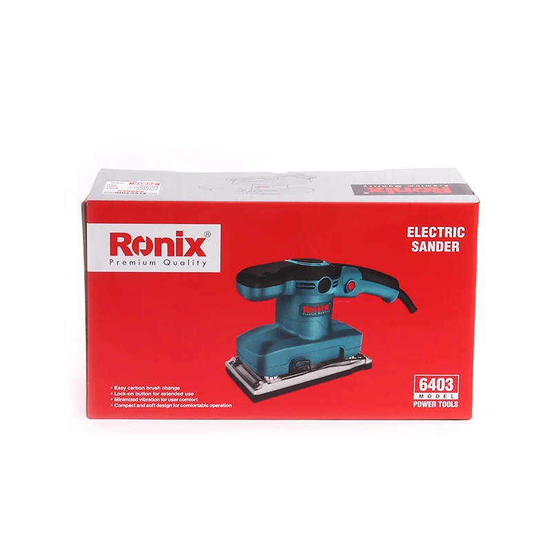 Профессиональная ленточная шлифовальная машина Ronix модель 6403 для обработки дерева портативная