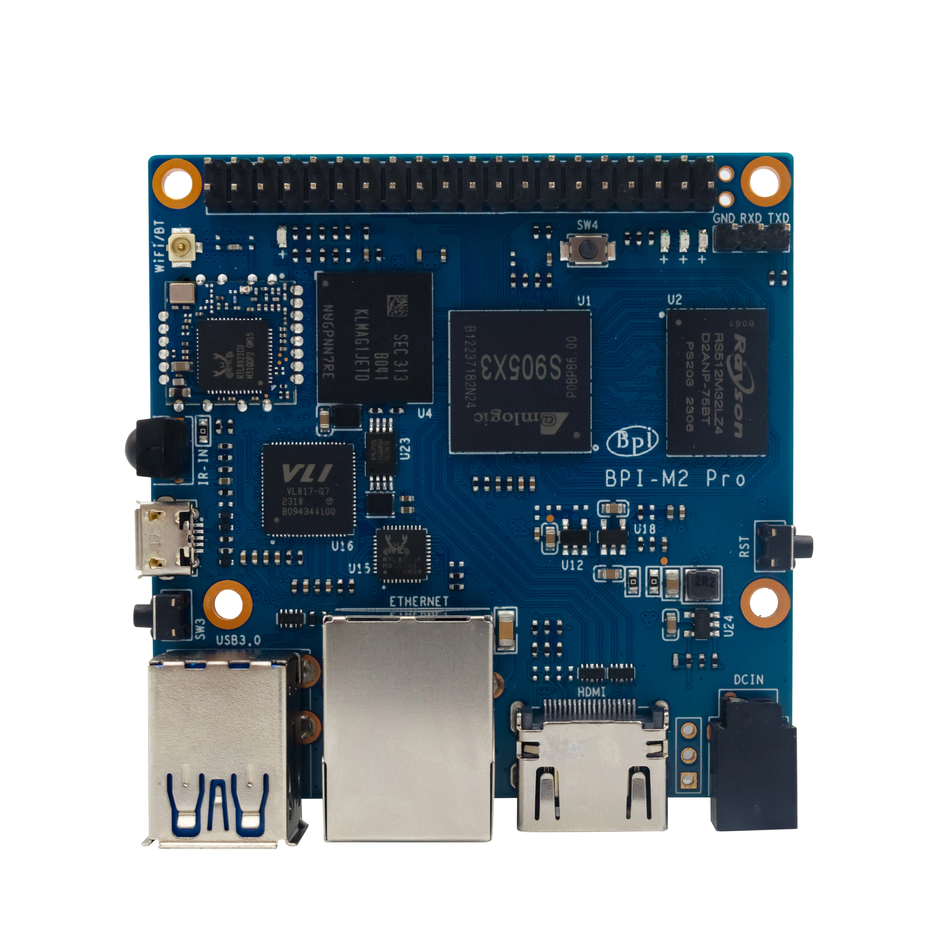 Linux board Banana Pi BPI-M2 Pro Amlogic S905X3 quad-core Cortex-A55 5G wifi onboard 2G ram 16G emmc onboard ODM/OEM support