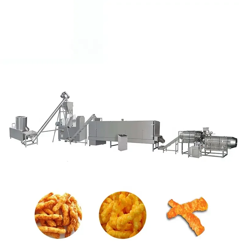 Fully automatic Chinese supplier corn Cheetos production machine Cheetos snack line