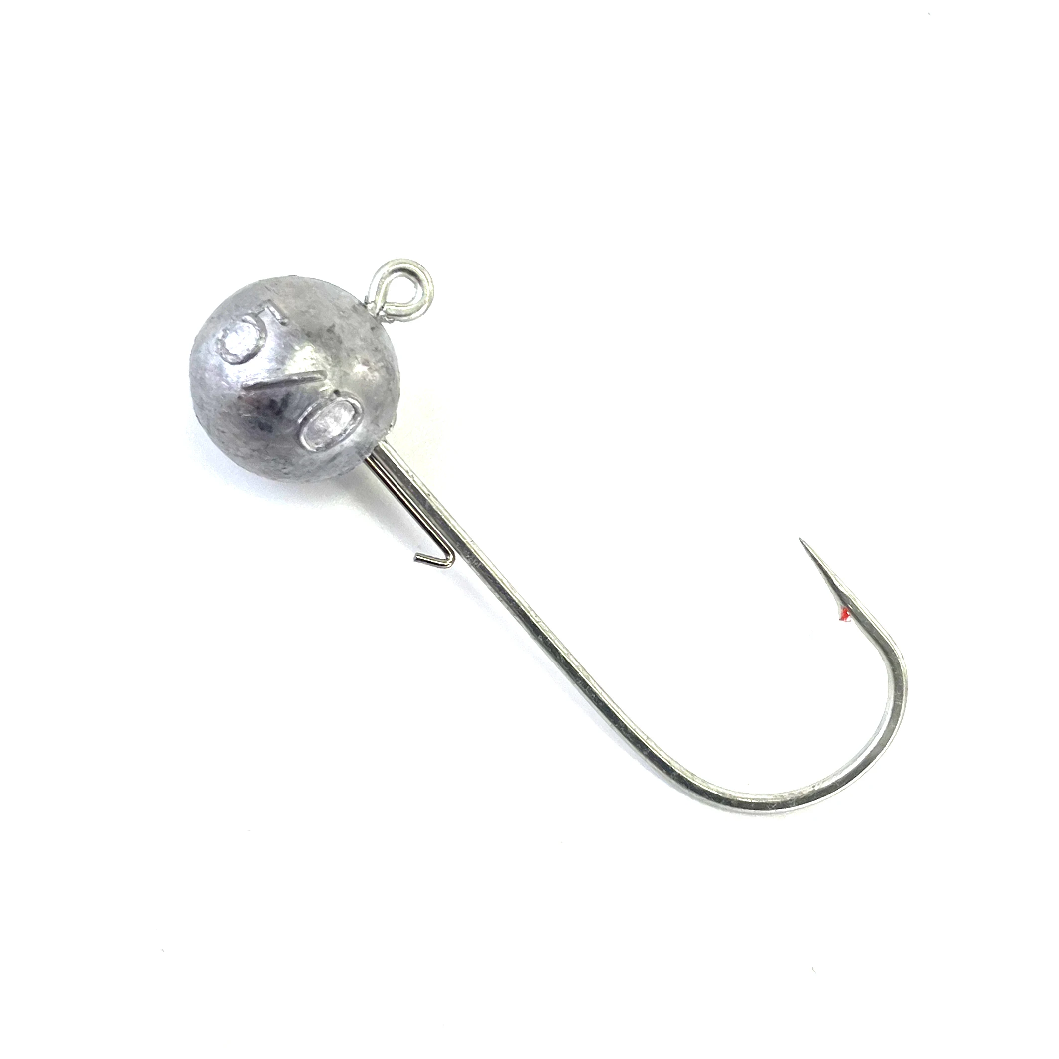 Selco Professional Fishing Hooks Wholesale Saltwatersoft Baits Silicone Wobbler Fishing Round Lead Jig Molds Hook Jig Head