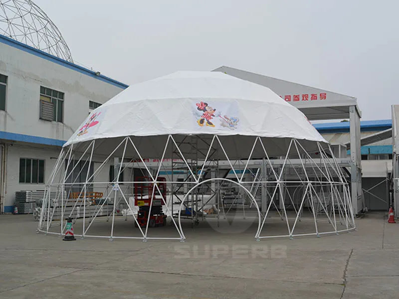 13m geodesic dome tent for pleasure ground