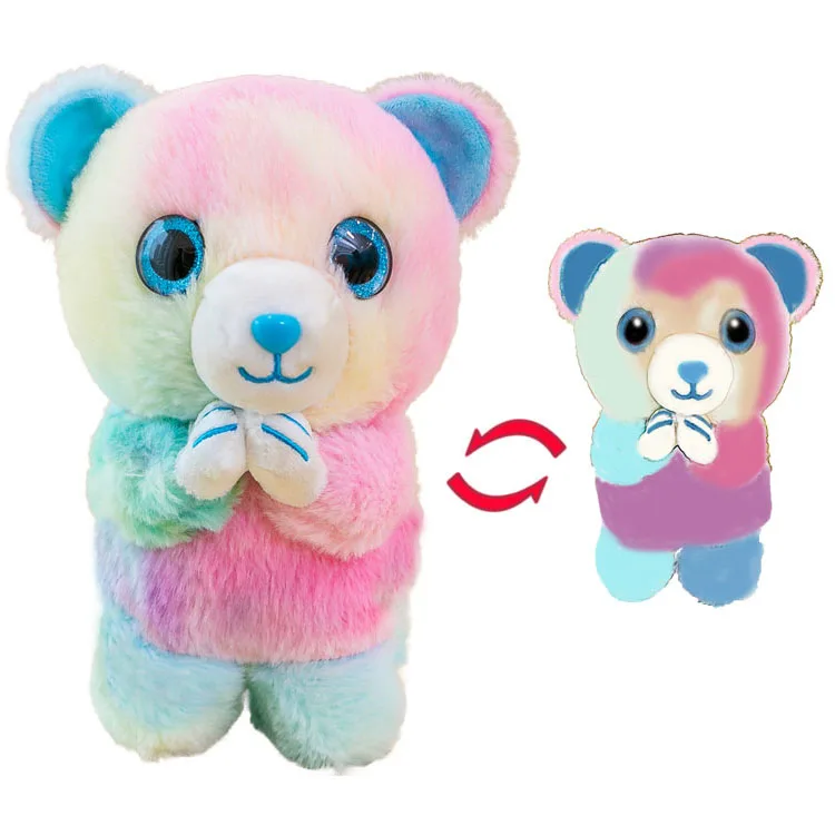 OEM ODM Plush Bear Soft Toys Free Sample Soft Shape Colorful Electric Doll Fashion Led Teddy Bear Light Up Stuffed Animals Toy