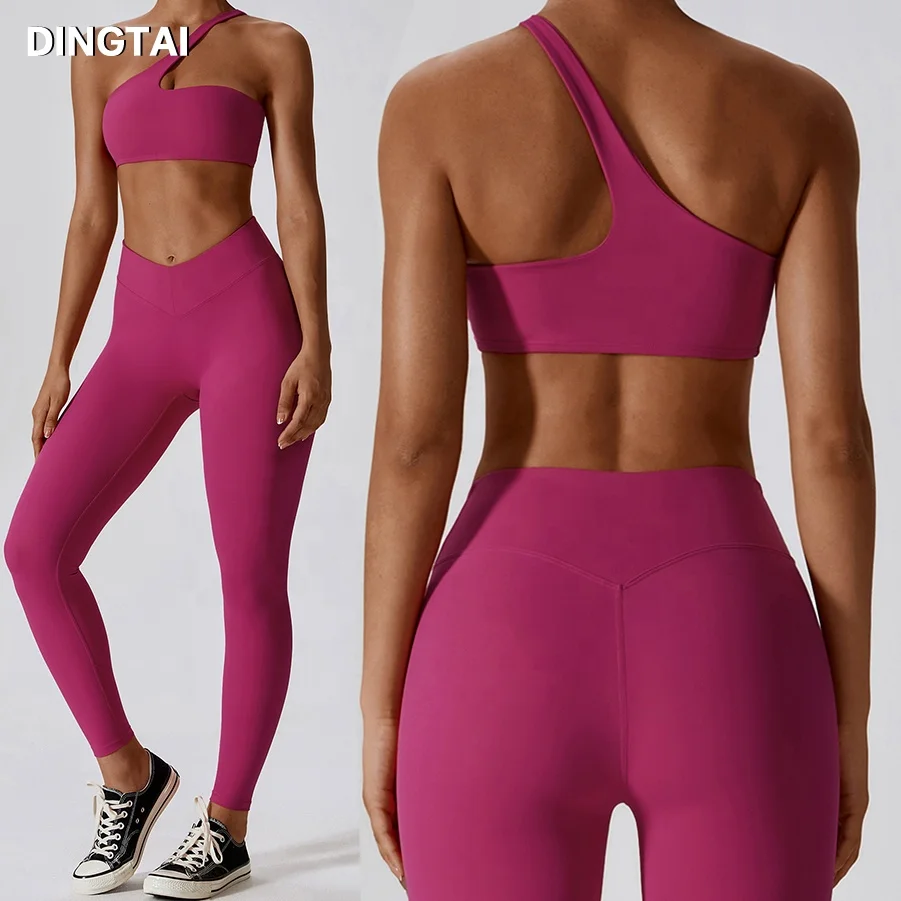 Dingtai High Quality Hot Sexy Girls Yoga Suit New Yoga Wear Workout Sportswear Gym Fitness Sets
