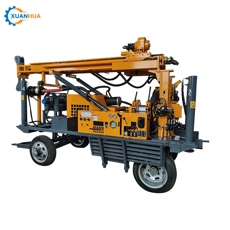 24 hours online after-sale service Portable  Full Hydraulic Water Well / Core Drill Rig  multipurpose drilling rig