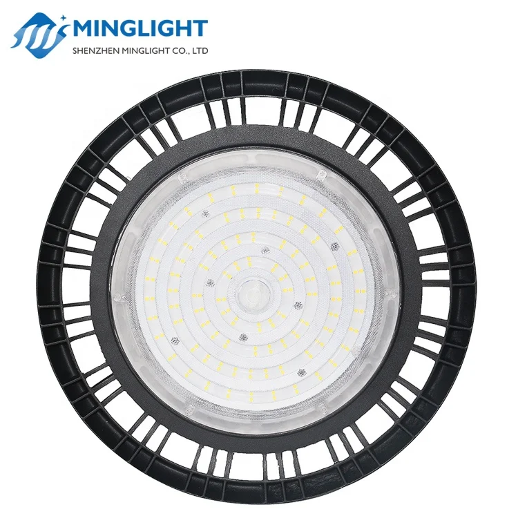 LED High Bay Light UFO DLC/ETL Listed Daylight 4000-5000K Sport Stadiums Industrial Warehouse Lighting IP65 150W Switchable