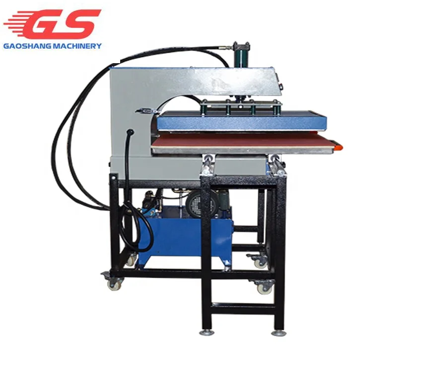 Factory Wholesale Heating Plate Movable Double Station Hydraulic Heat Press Machine with lowest price