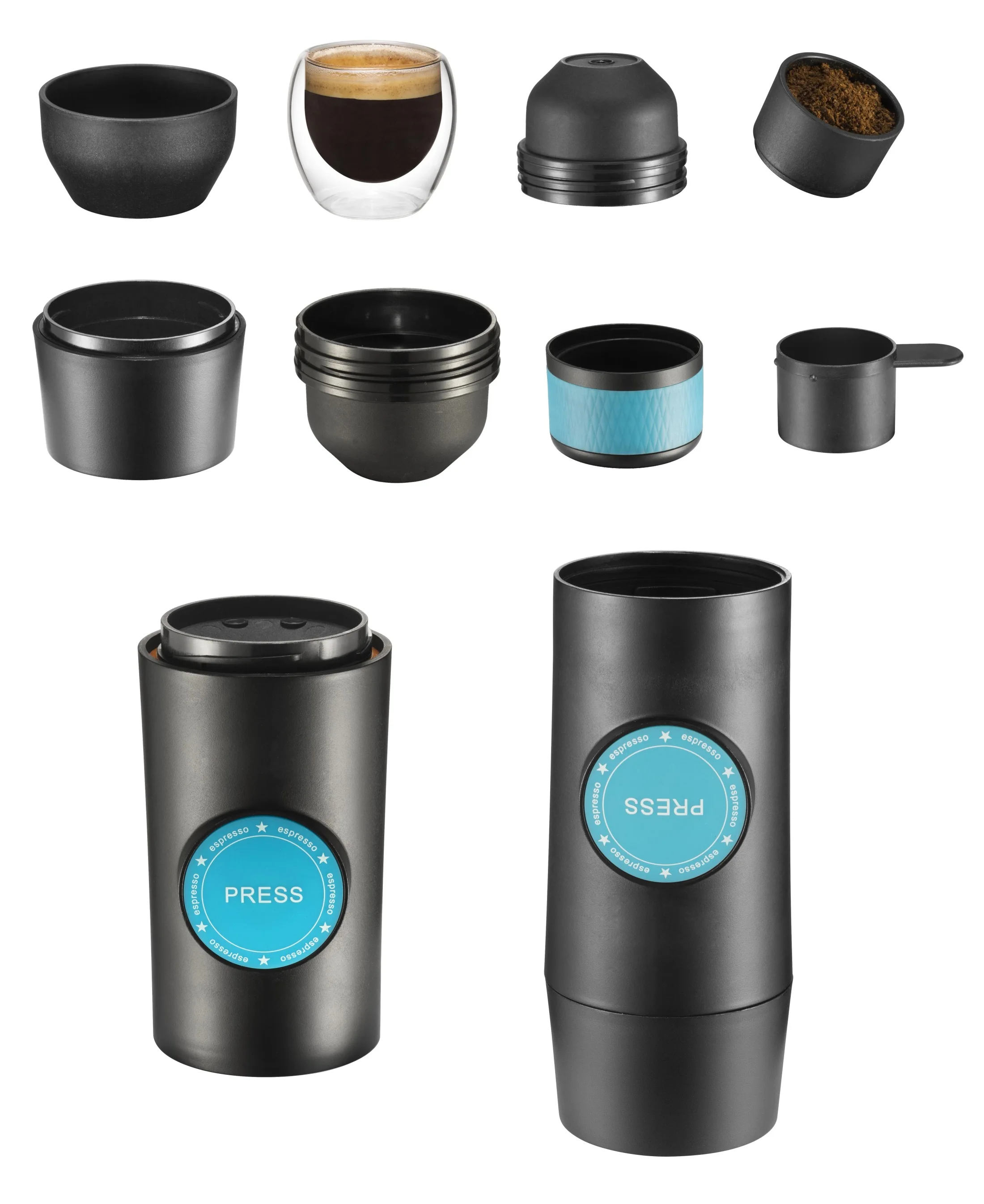 2024 HOT Food grade material 2 in 1 function mini USB coffee maker 5V portable coffee machine For Nespresso Capsule