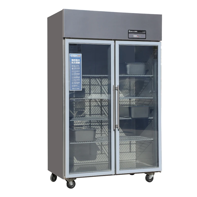 Refrigeration Equipment Factory Price 1 Glass Door Beverage Upright Chiller Display Fridge Refrigerator Cooler Freezer