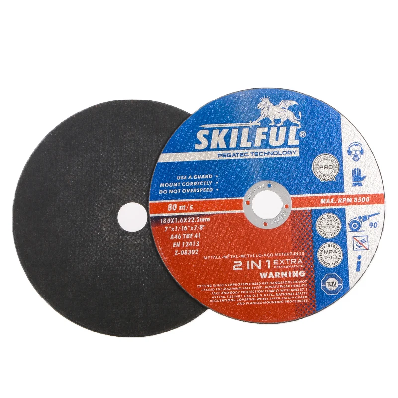 180 mm 7 Inch Stainless Steel Metal Raw Materials Abrasive Cut Off Disc Cut Off Wheel Disco Cortante