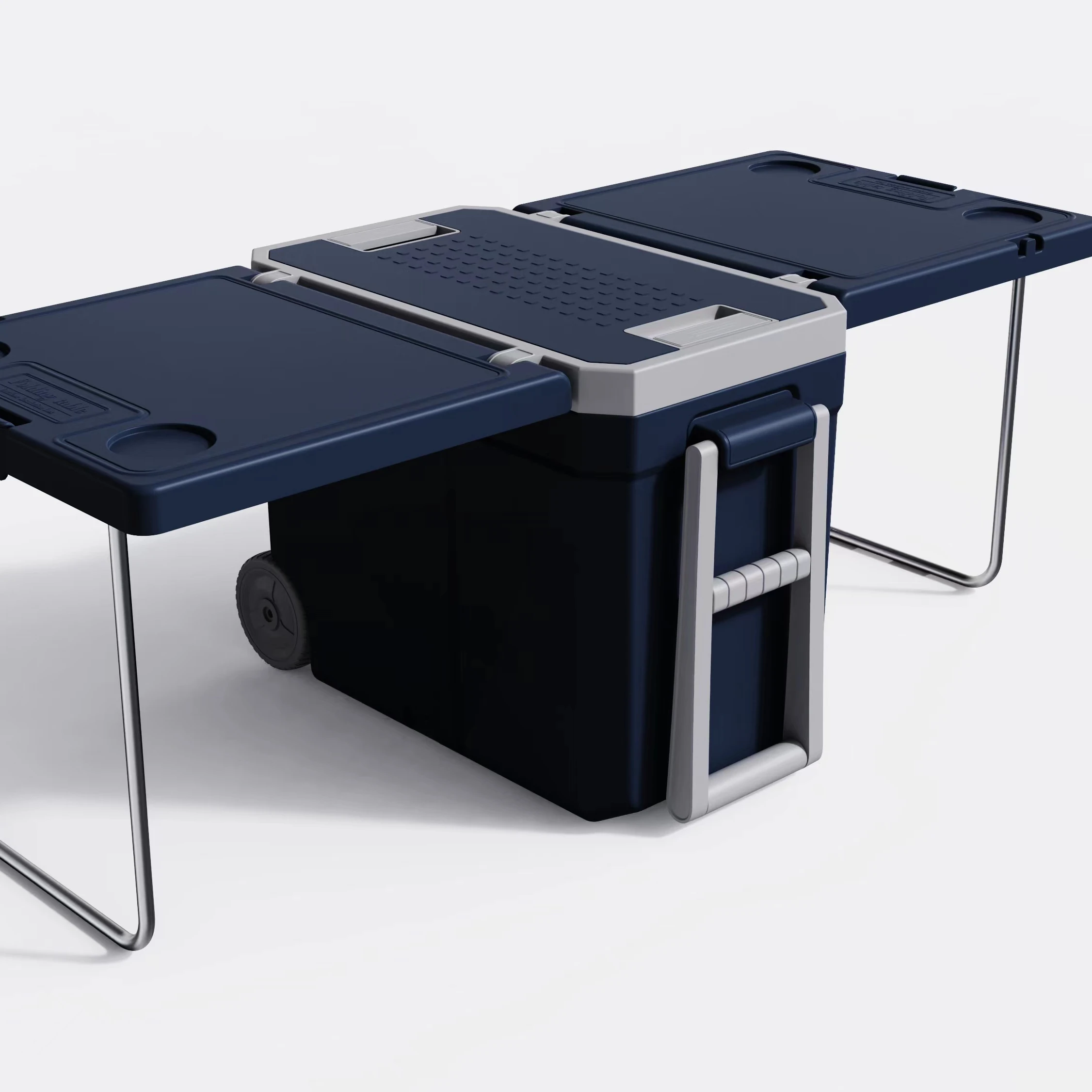 32L Multifunctional Foldable Cooler Box With Table And Chairs Portable Camping Outdoor Picnic Fishing Ice Cooler Box