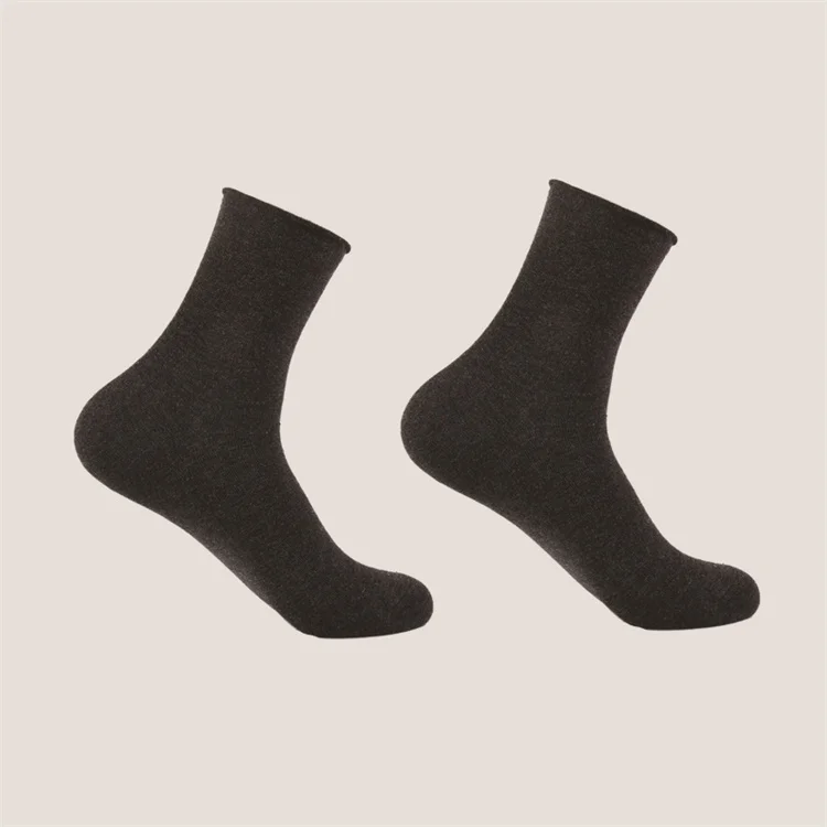 Wholesale Manufacture Customize Black Organic Breathable Men Cotton Custom Seamless Socks