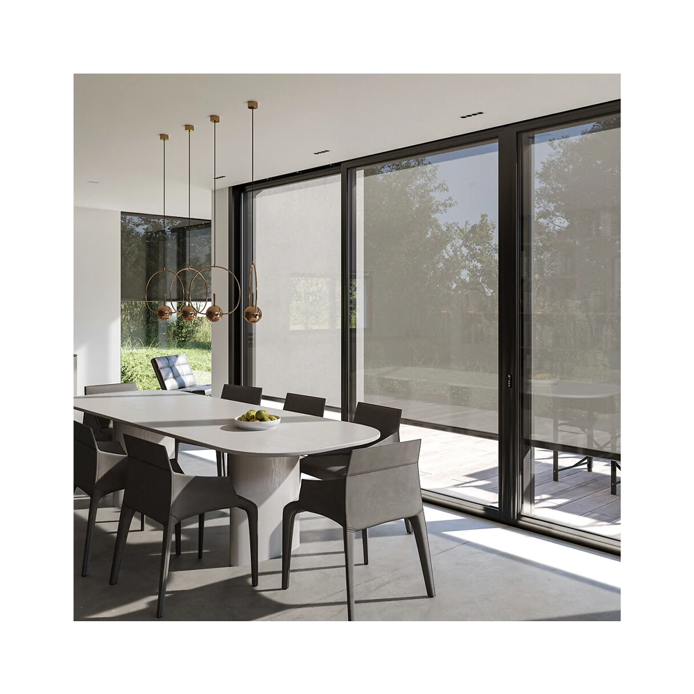 Pergola Motorized Vertical Fabric Curtains Outdoor Garden Shade Shutter Roller Zip Screen Blinds