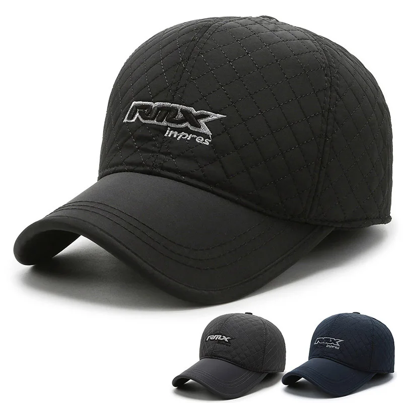 Winter Tide Ear Protection Baseball Cap Outdoor Thicken Warm Men Dad Hat Knitted Design Snapback Hat