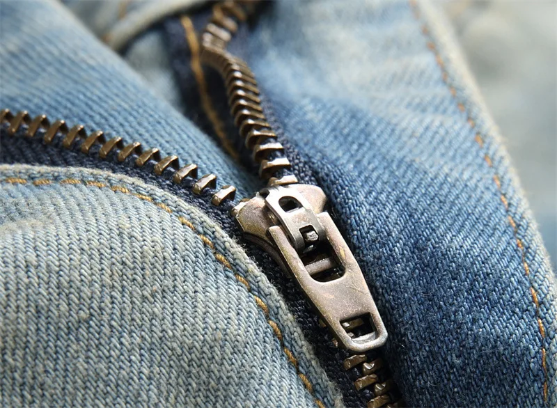 Fashionable Customized street ripped holes denim   jeans  Embroidered  Denim Jeans Baggy Straight baggy jeans pants