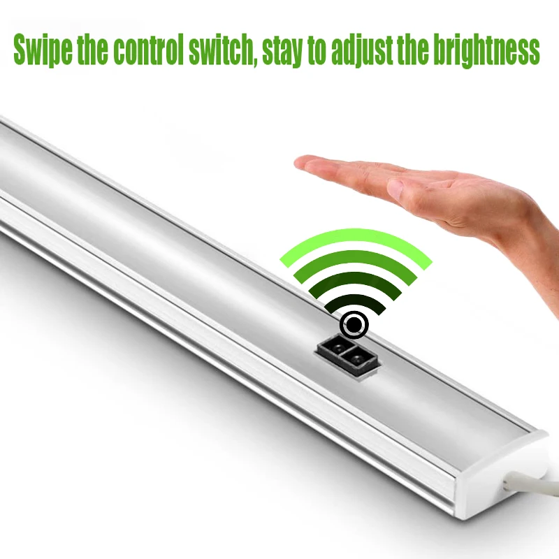 High Quality Sweep Second Hand Watch Led Sensor Cabinet wardrobe Light Sweep Ultra Thin Motion Sensor Kitchen Hand Wave Led Bar
