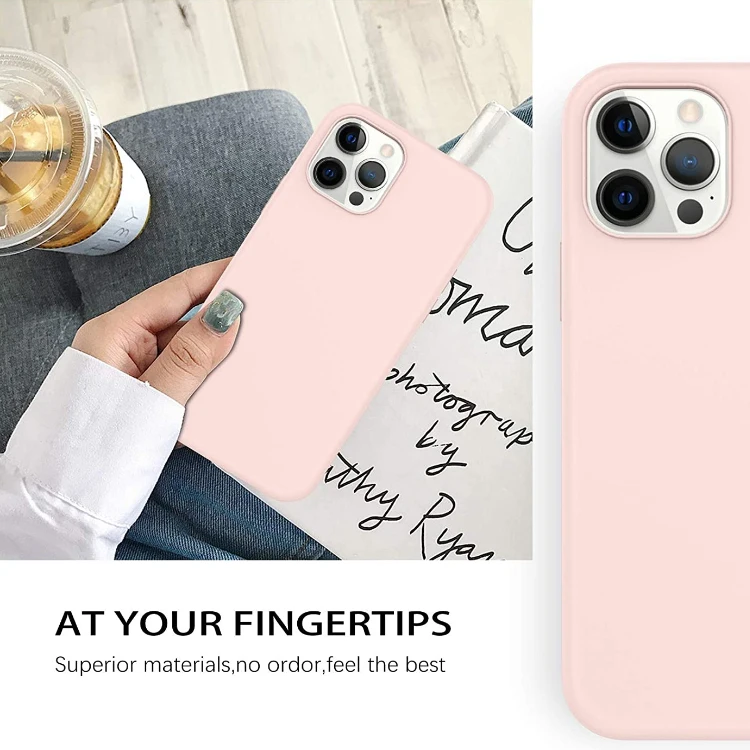 For iPhone 12 Rubber Cover Luxury Microfiber Rubber Liquid Silicone Phone Case For iPhone 11 12 Mini Pro Max Matte Silicone Case