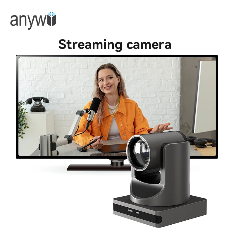Anywii 12x zoom conference camera ndi conference system ptz webcam church streaming camera 4k video conference camera