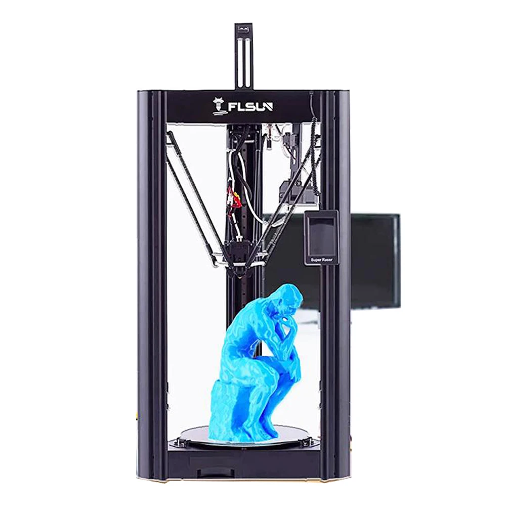 FLSUN-SR Diy Искусство Дерево Сталь Алюминий Anycubic углеродного волокна Sls Abs воск стеклянный дом насадка светодиодный экран широкоформатный принтер 3d