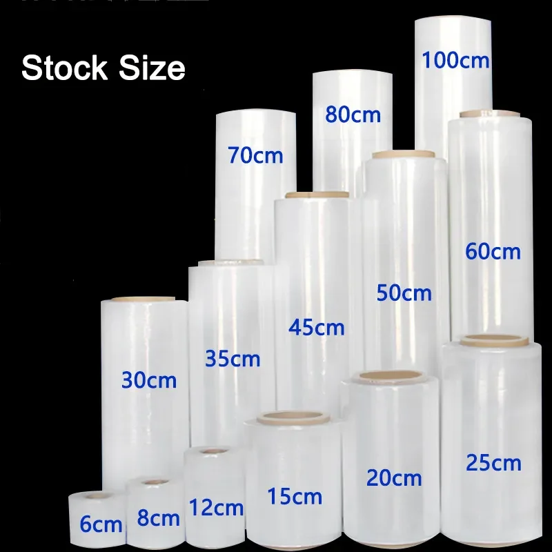 Machine Wrapping  strech film jumbo roll  18INCH 1500 FT Clear Plastic Lldpe Packaging Transparent Pallet Wrap