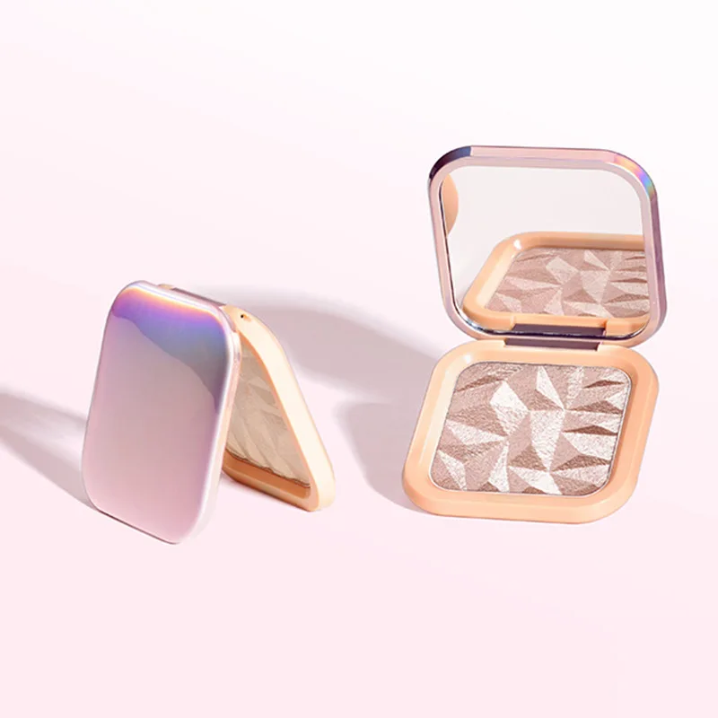 SENKA Custom LOGO Face Body Glow 12 color Private Label Single shimmer Bronzer Powder Highlighter Makeup Palette Private Label