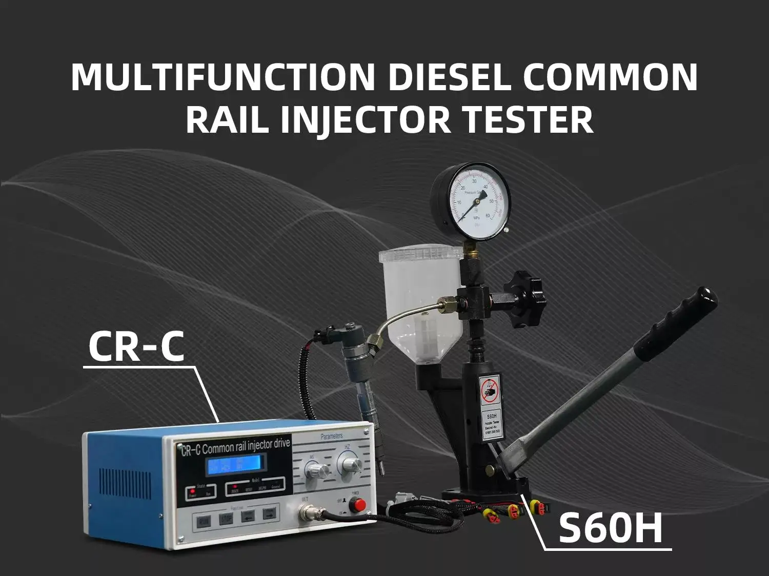 Common Rail Injector Test Instrument CR-C PS400A S60H injector tester equipment tool For CAT For DENSO For BOSCH