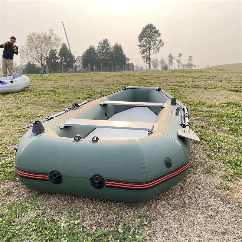 Solarmarine inflatable pvc boat 3 person highfield rubber boat small fishing kayak
