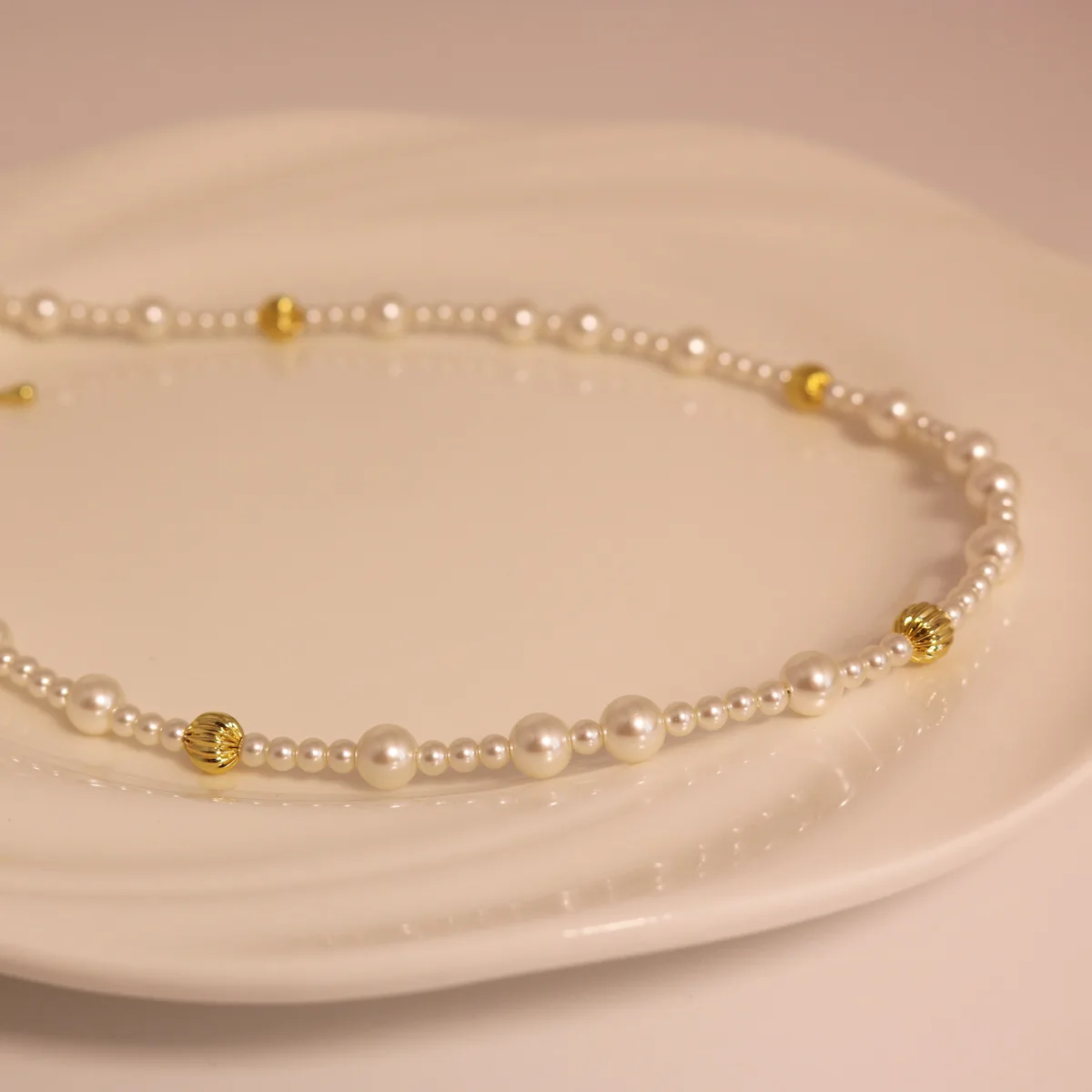 Trendy Swarovski Crystal Pearl Clavicle Necklace Brass 18K Gold Plated Tarnish Free High End Necklace Pendant For Women Gift